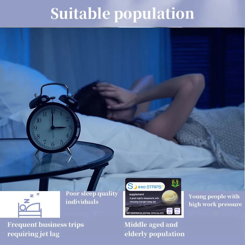 Sleep Strips Film Supplier - 3mg Melatonin GABA Boost