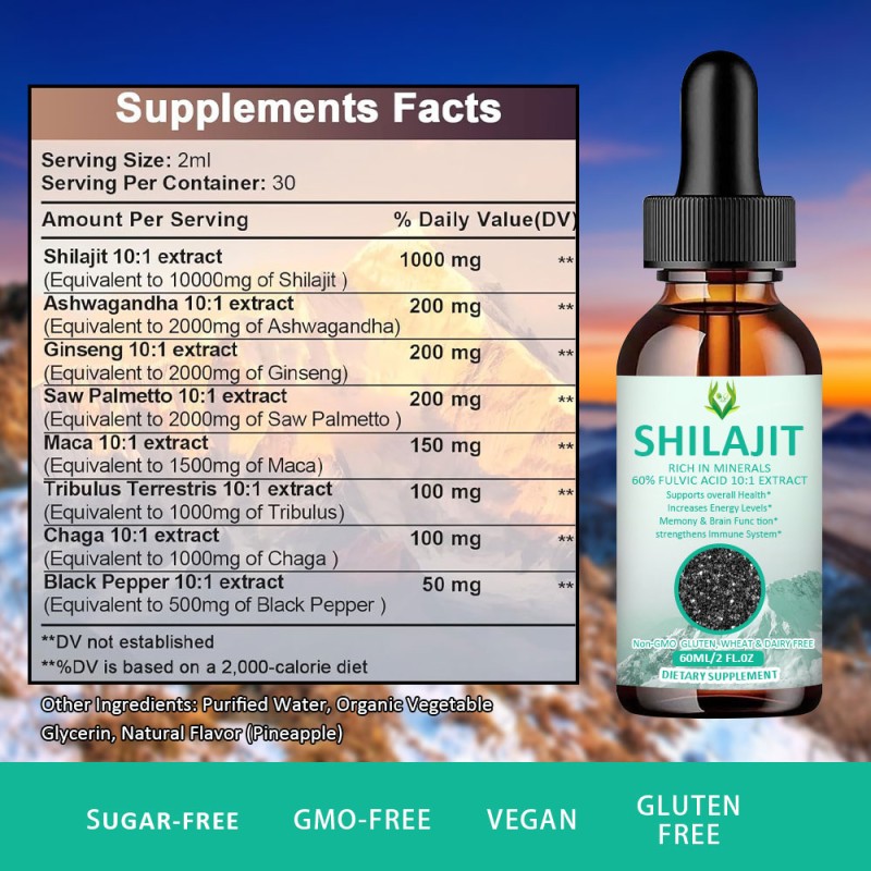 Shilajit Liquid Drops Factory - Pure Himalayan Revitalize