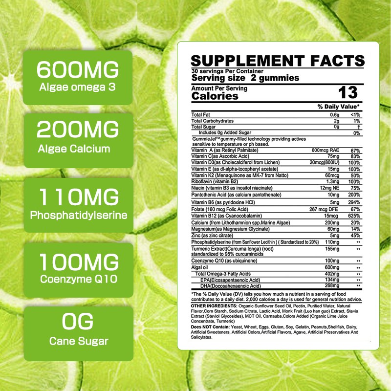 Multivitamin Gummies Supplier - 50+ Vegan Algae Omega 3