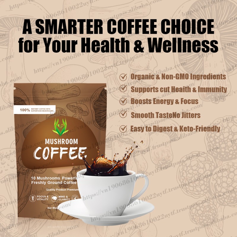 Organic Mushroom Coffee Factory - Immunity Brain Booster