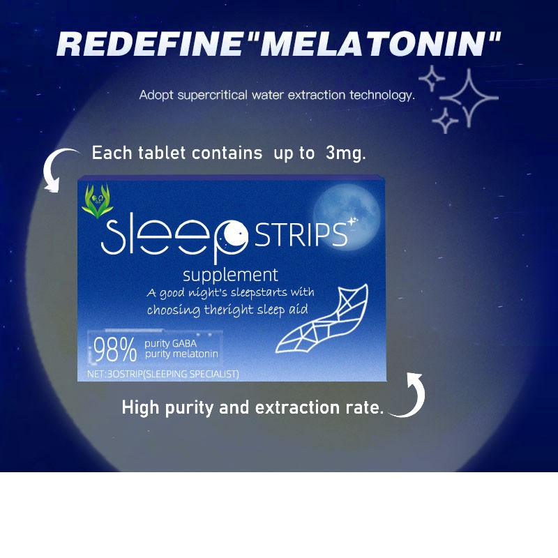 Melatonin Sleep Strips Factory - Oral Film Relax Sleep