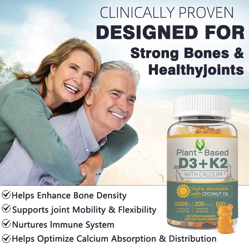 Vitamin D3 K2 Gummies Manufacturer - Calcium Bone Joint