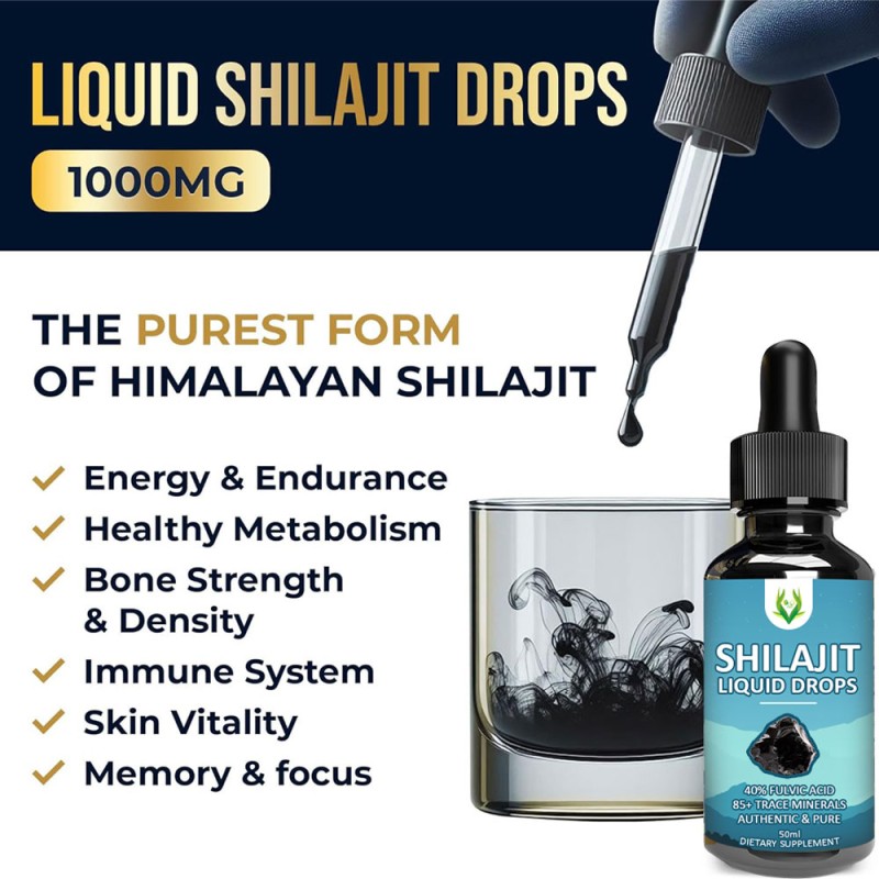 Himalayan Shilajit Drops Supplier - 100% Pure Trace Minerals