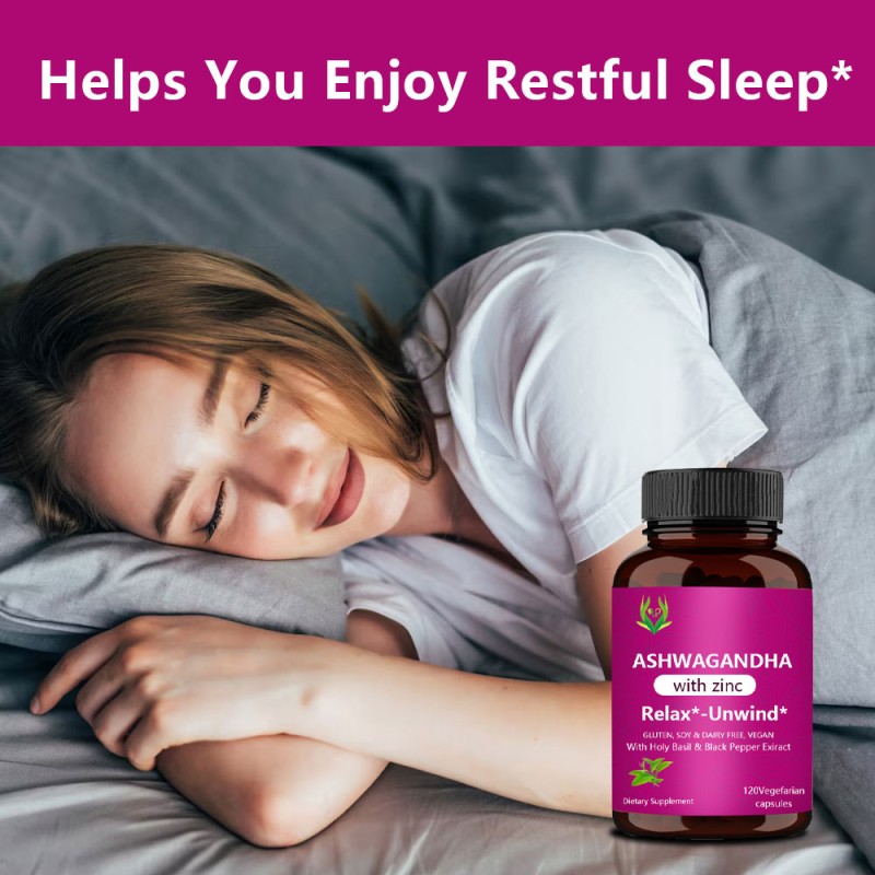 Pure Ashwagandha Capsules Factory - Zinc Black Pepper Stress