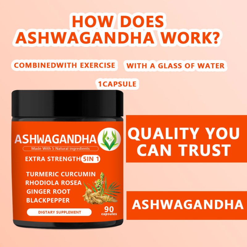 Ashwagandha Extract Capsules Factory - 5 in 1 Immune Support