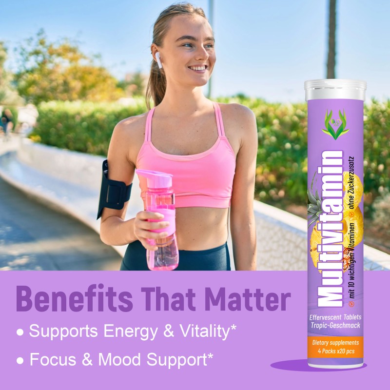 Multivitamin Effervescent Tablets Supplier - 10 Vitamins Metabolism