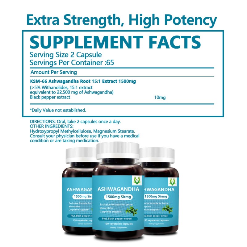 Organic Ashwagandha Capsules Manufacturer - Black Pepper Mood