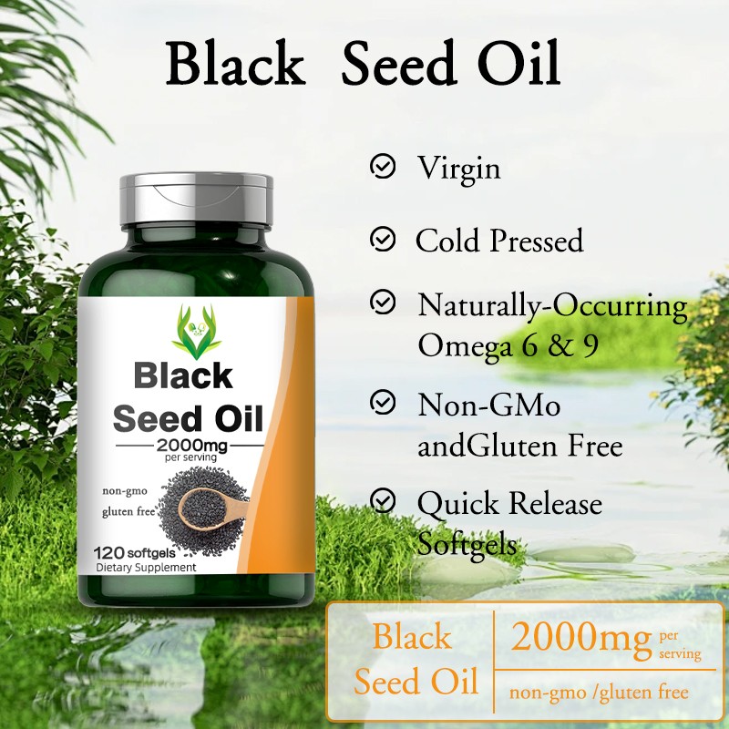 Organic Black Seed Softgels Manufacturer - 2000mg Digestive Health