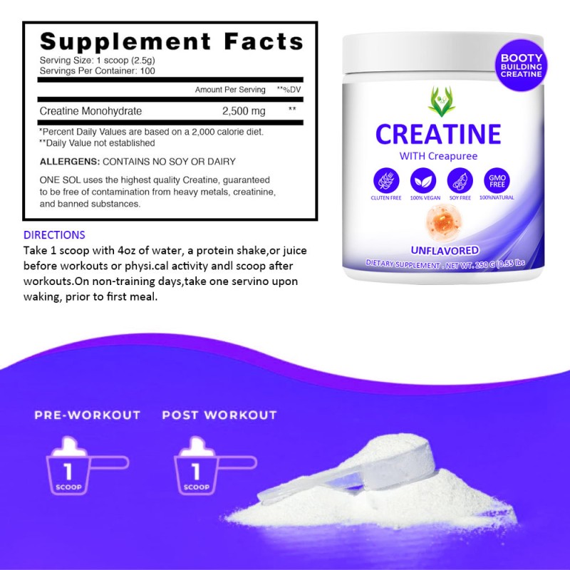 Creatine Nutritional Supplement Factory - Micronized Muscle Growth
