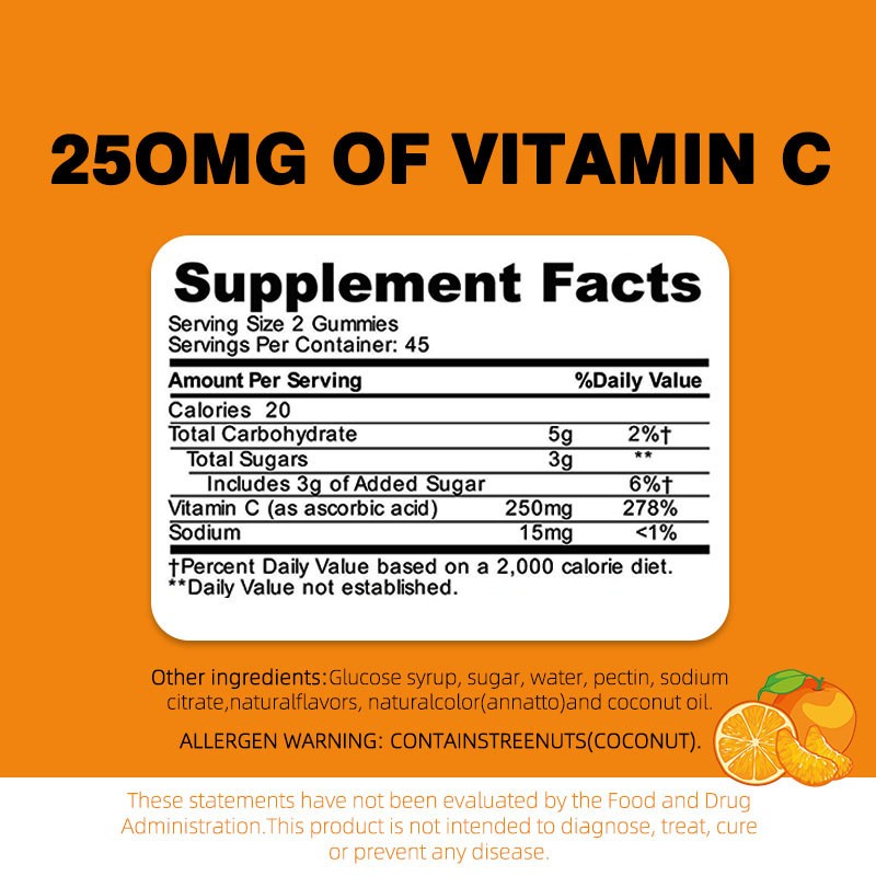 Vitamin C Gummies Manufacturer - Natural Energy Joint Health