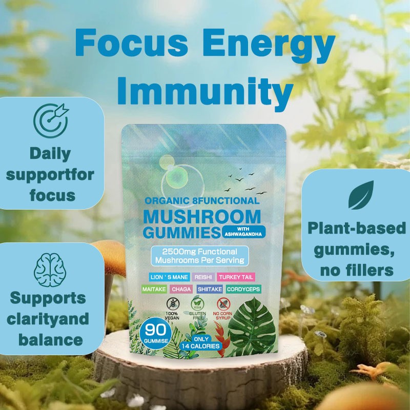 Functional Mushroom Gummies Manufacturer - Ashwagandha Focus