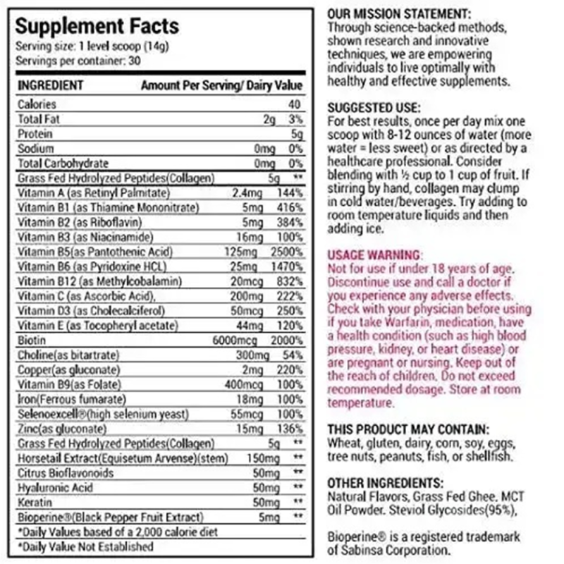 Collagen Peptides Powder Manufacturer - OEM Anti-Aging Bulk