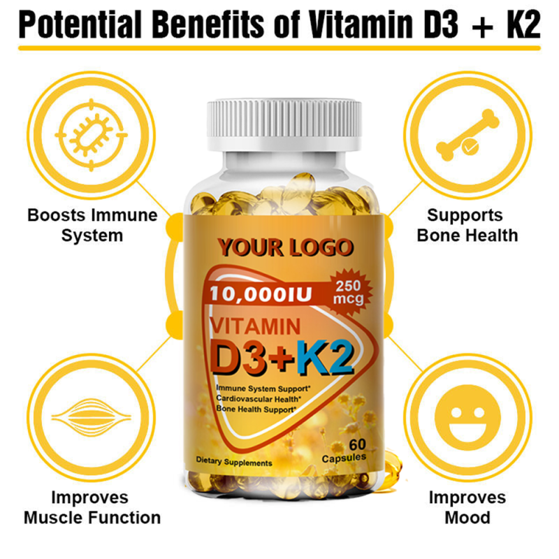 Vitamin K2 D3 Capsules Manufacturer - High Quality System