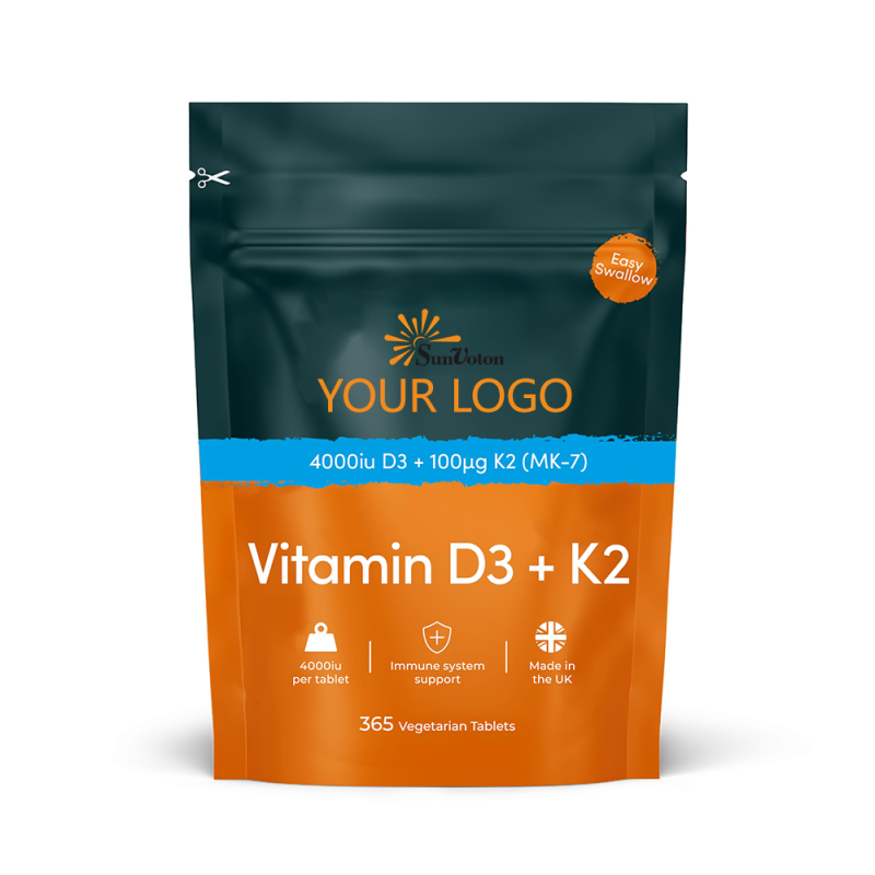 Vitamin D3 K2 Softgel Factory - Vegan Raw Material