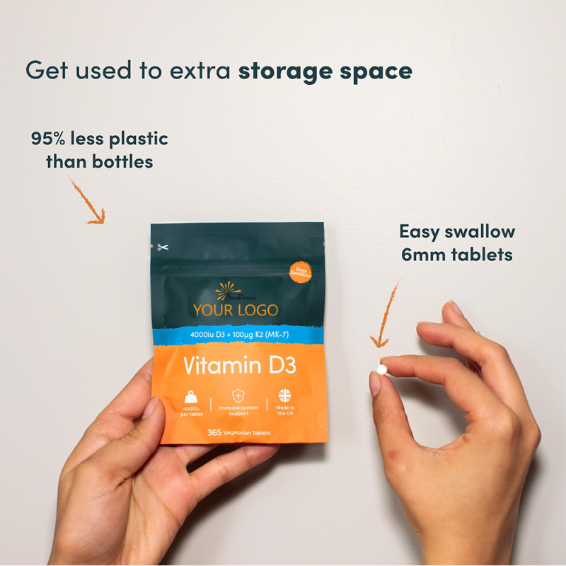 Vitamin D3 K2 Softgel Factory - Vegan Raw Material