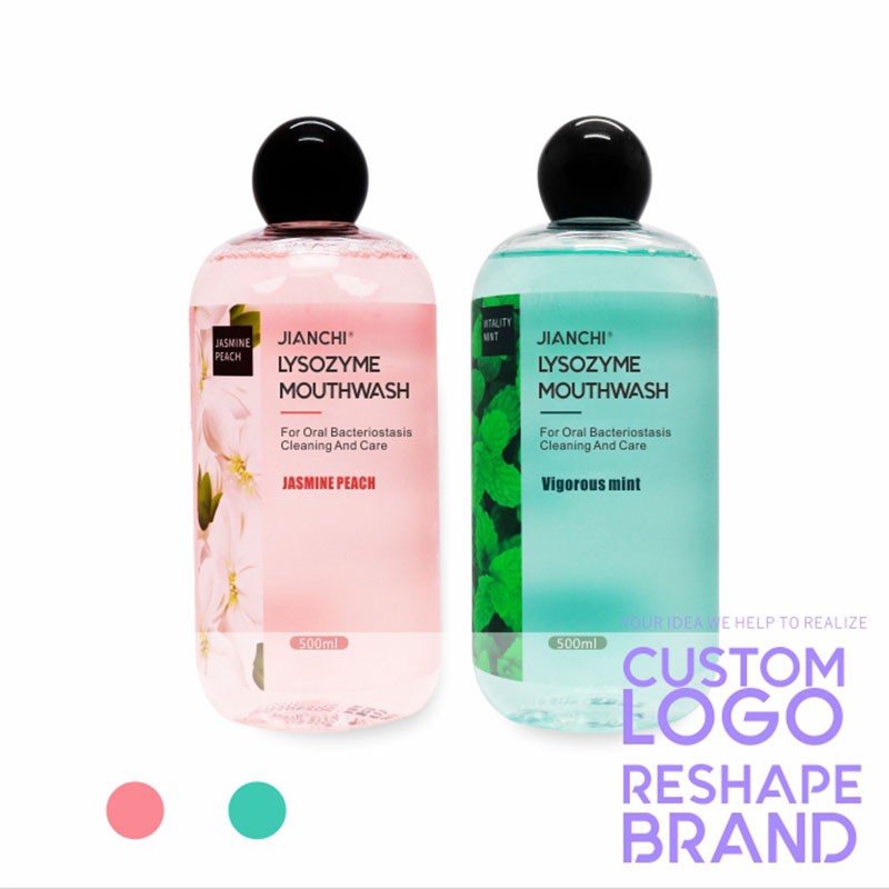 Mouthwash Supplier - Pure Natural Deep Cleaning Peach Mint Flavored