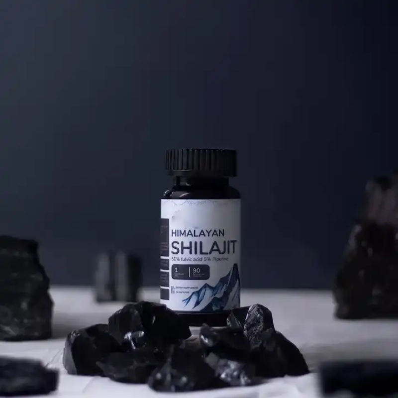 Shilajit Capsules Factory - Rich in Humic Acid 85 Minerals Male Strength