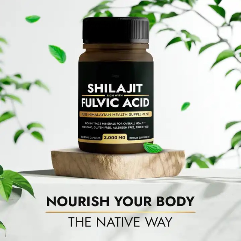 Shilajit Capsules Factory - Herbal Supplement Resin Pure Himalayan Natural