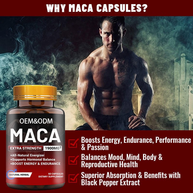 Maca Capsules Factory - Professional Manufacturer Ginseng Energy Booster
