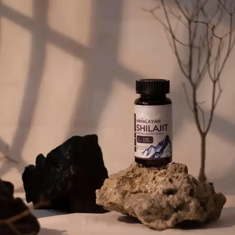 Shilajit Capsules Factory - Rich in Humic Acid 85 Minerals Male Strength