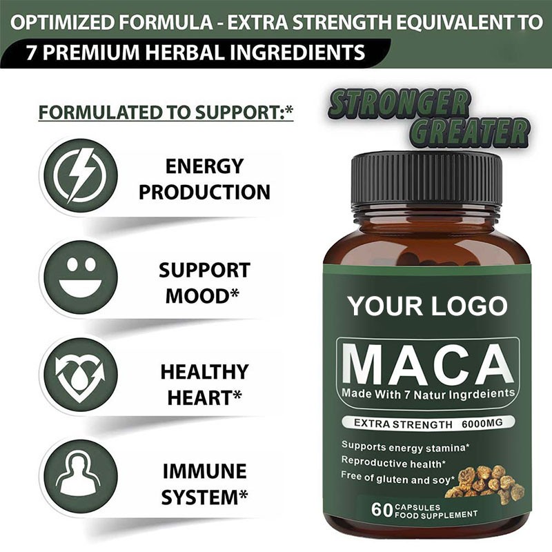 Maca Capsules Manufacturer - OEM ODM Natural Herbal Energy Supplement
