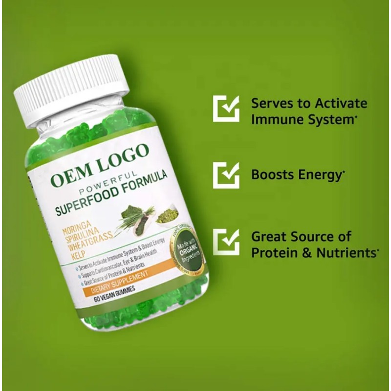Moringa Gummies Factory - OEM Private Label Leaf Extract Gummies