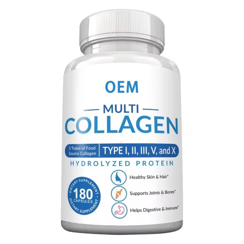 Collagen Capsules Factory - Private Label Organic Halal Fish Multi Collagen