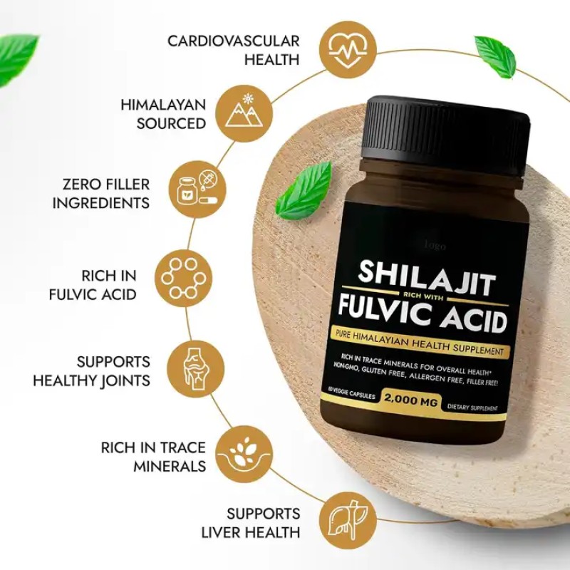 Shilajit Capsules Factory - Herbal Supplement Resin Pure Himalayan Natural