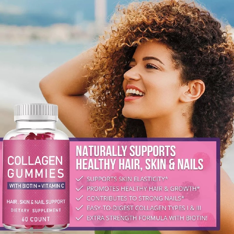 Vegan Collagen Gummies Supplier - Biotin Hair Skin Nail