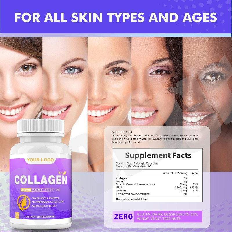 Anti-Aging Capsules Factory - L-Glutathione Marine Collagen