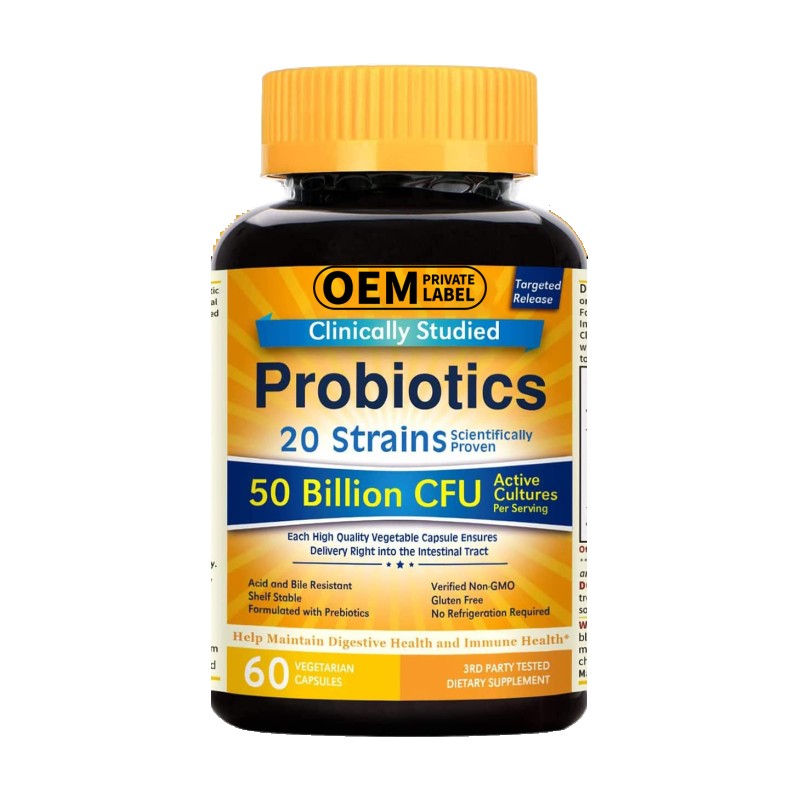 Probiotics Capsules Supplier - 50 Billion CFU Antioxidant