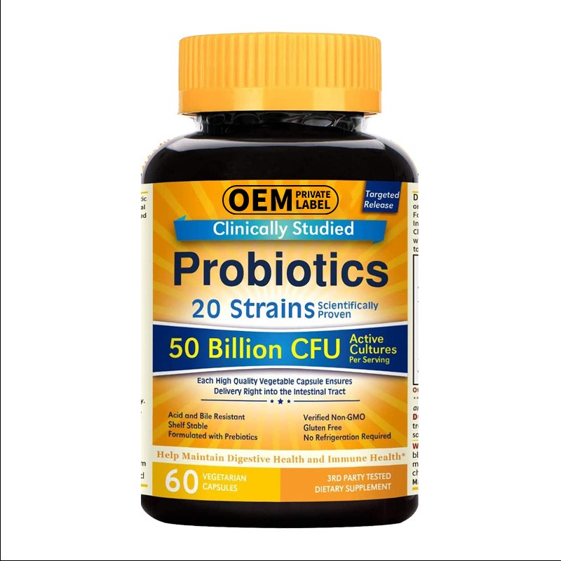 Probiotics Capsules Supplier - 50 Billion CFU Antioxidant