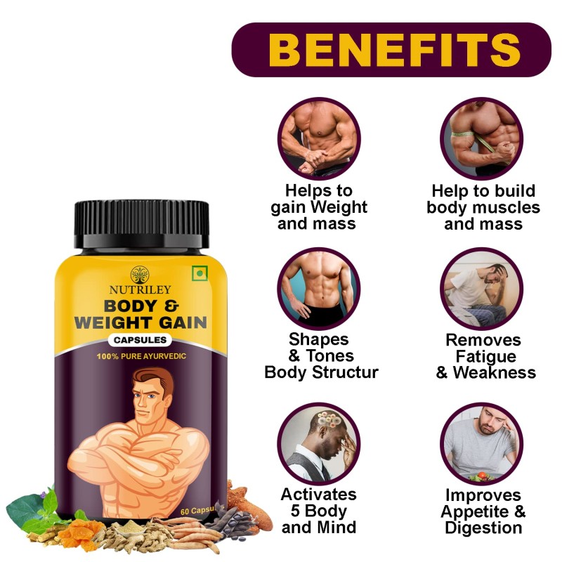 Weight Gain Capsules Factory - 60 Count Muscle Development