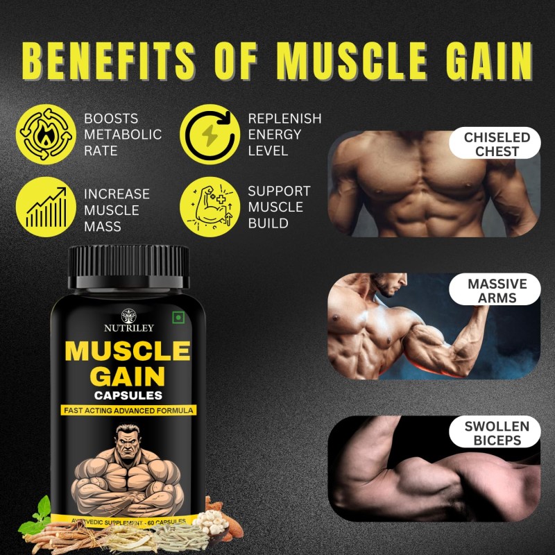 Muscle Gain Capsules Manufacturer - Natural Growth Strength