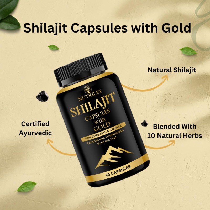 Shilajit Capsules Supplier - Gold 60 Count Energy Stamina