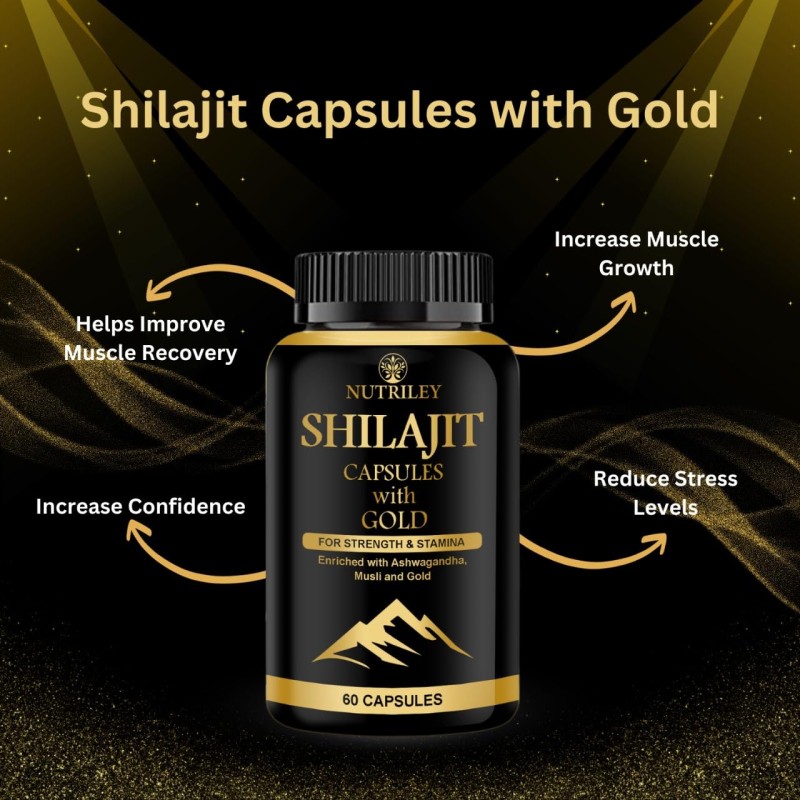 Shilajit Capsules Supplier - Gold 60 Count Energy Stamina