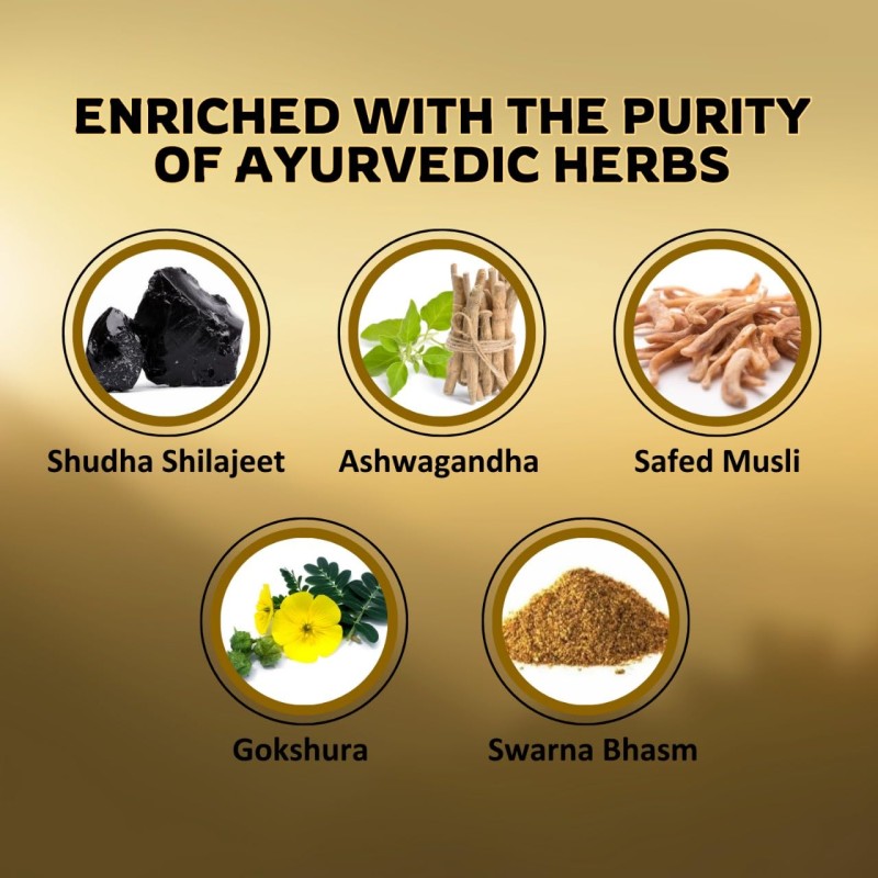Shilajit Capsules Supplier - Gold 60 Count Energy Stamina