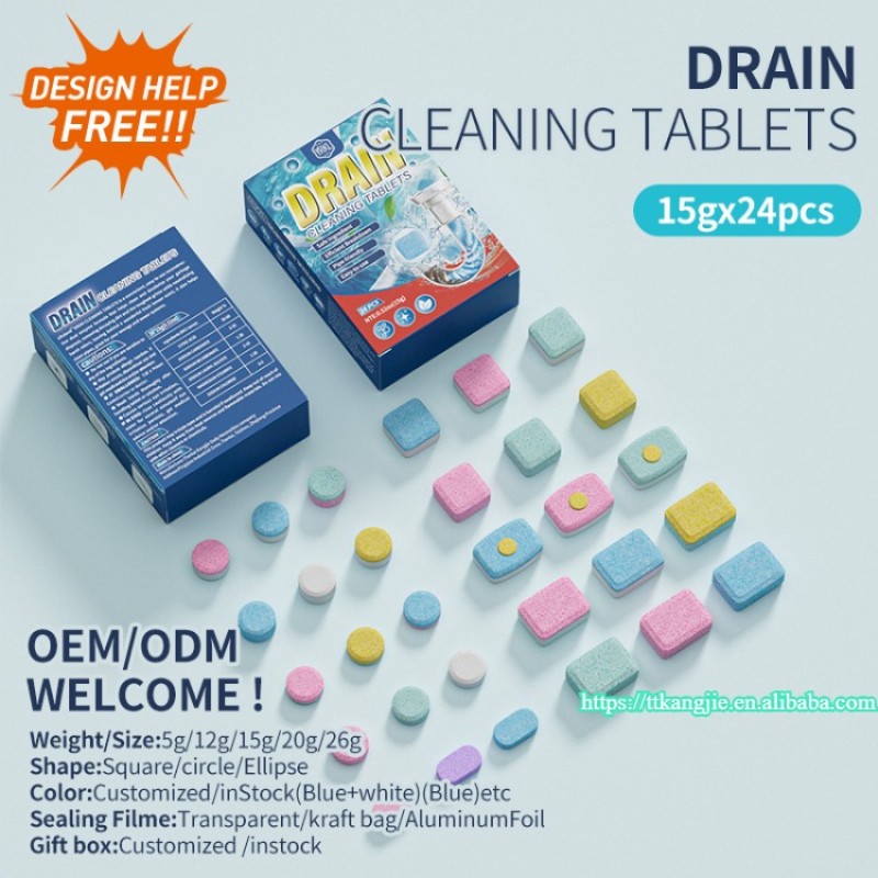 Drain Tablets Factory - Factory Price Eco-Friendly Disposable Solid Shape
