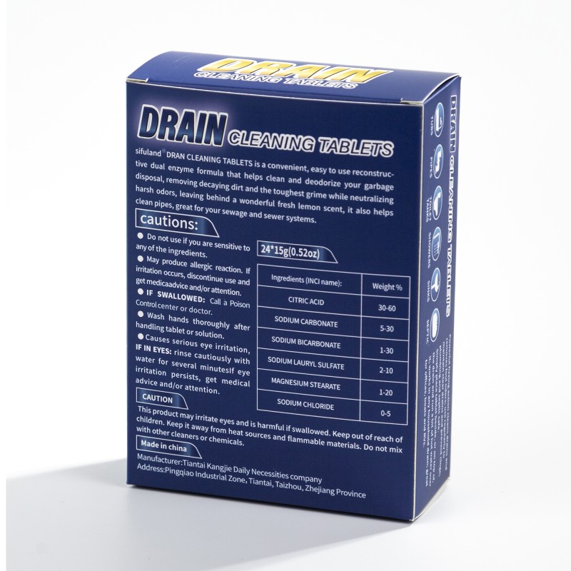 Drain Tablets Manufacturer - 24pcs/box Stocked Customized Wholesale Disposable