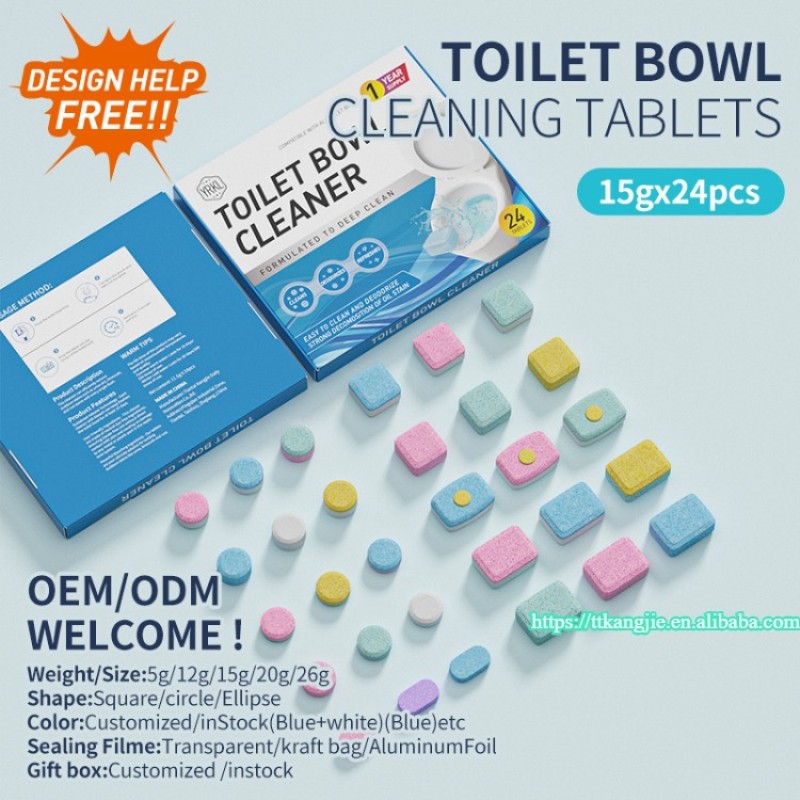 Cleaning Tablets Factory - Effervescent Bathroom Sewer Machine Premium Block