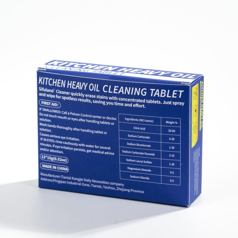 Oil Cleaner Tablets Factory - 15g 12pcs Eco-Friendly Solid Stain Remover