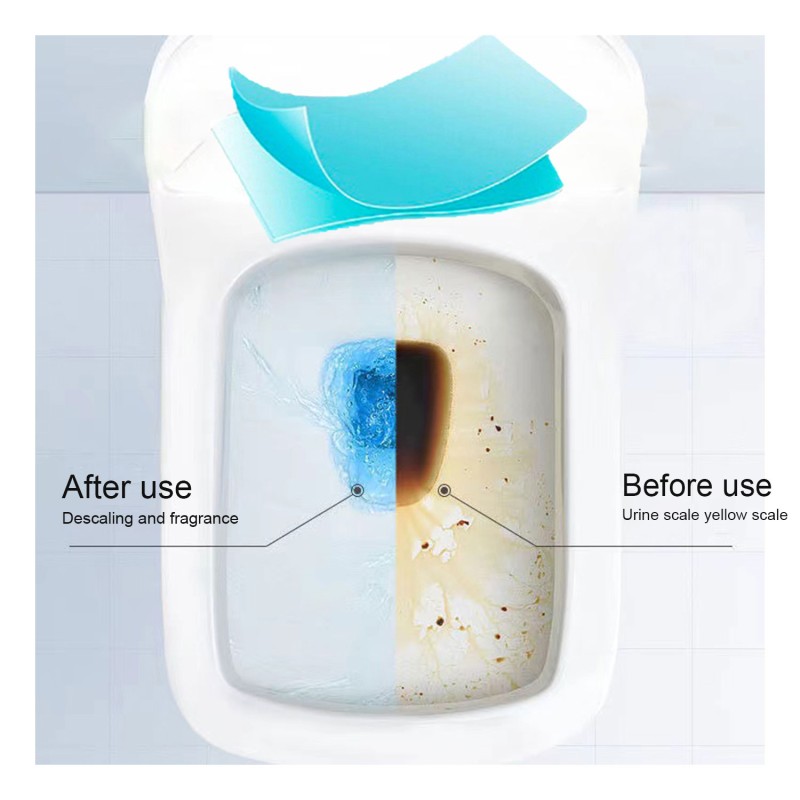 Toilet Bowl Tablets Factory - Blue Bubbles Solid Block