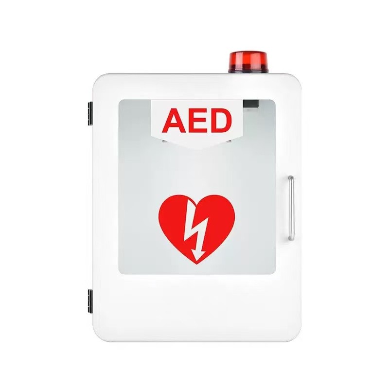 AED Cabinet Manufacturer - Wall Mounted Defibrillator Storage Box with Alarm
