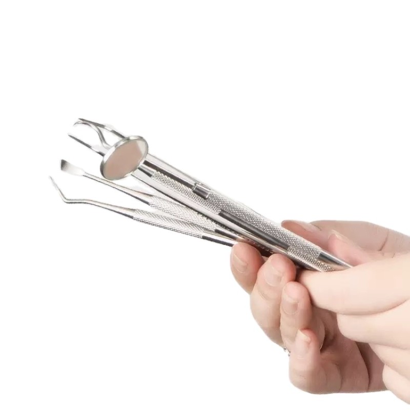 Dental Tools Manufacturer - Stainless Steel Examination Kit Mirror Probe Tweezers