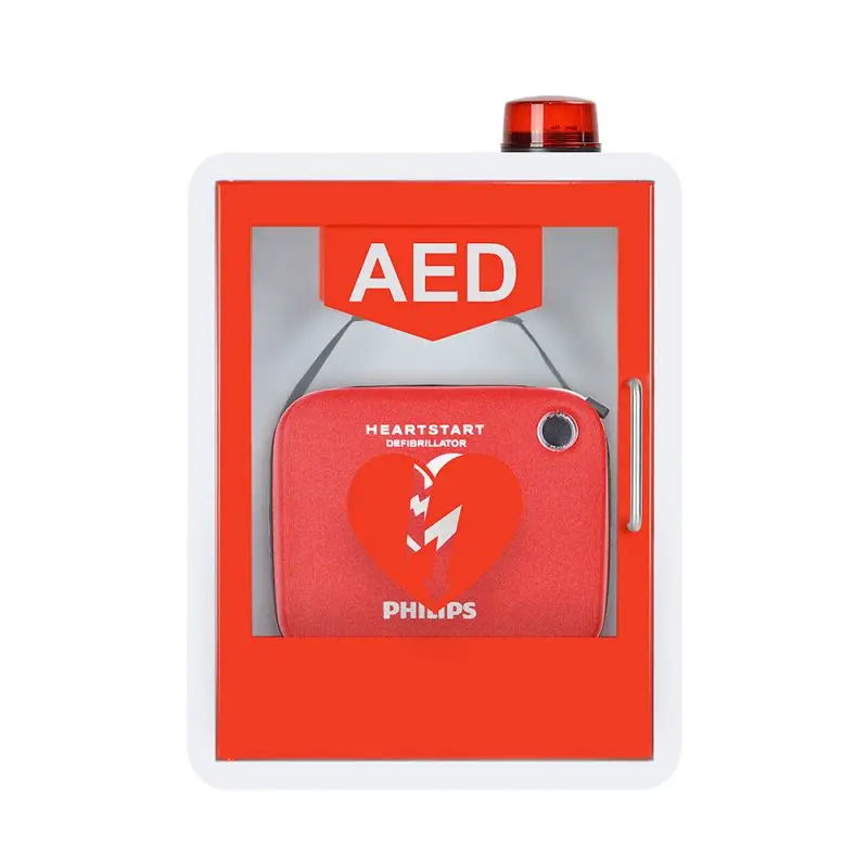 AED Cabinet Manufacturer - Wall Mounted Defibrillator Storage Box with Alarm