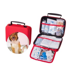 Pet First Aid Kit Manufacturer - PU Material Dog Cat Emergency Wound Treatment
