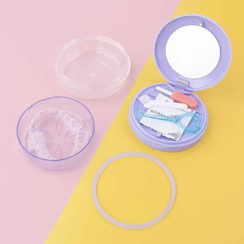 Denture Box Supplier - Double Layer Leak Proof Invisible Storage for Braces