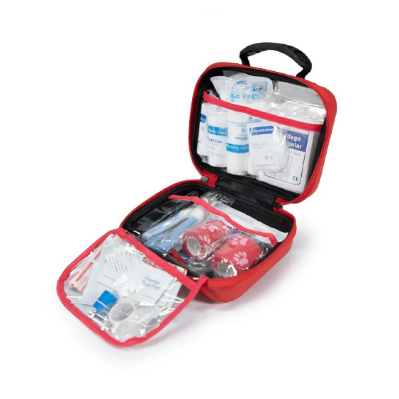 Pet First Aid Kit Manufacturer - PU Material Dog Cat Emergency Wound Treatment