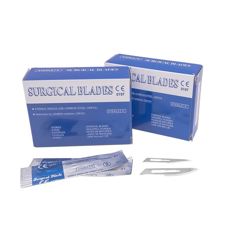 Scalpel Blades Supplier - Disposable Carbon Steel Surgical Blades 100PCS Hospital