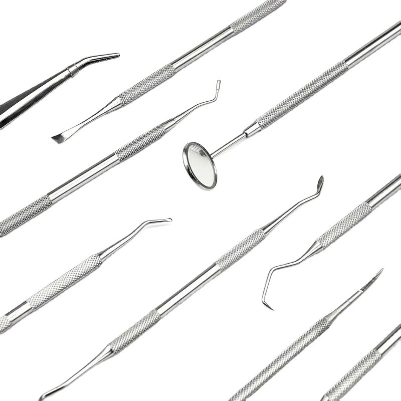 Dental Tools Manufacturer - Stainless Steel Examination Kit Mirror Probe Tweezers